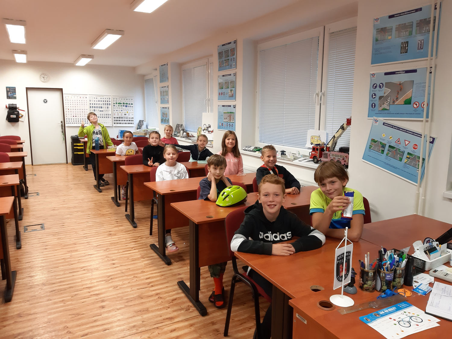 Reportážní foto - První návštěva dětského dopravního hřiště