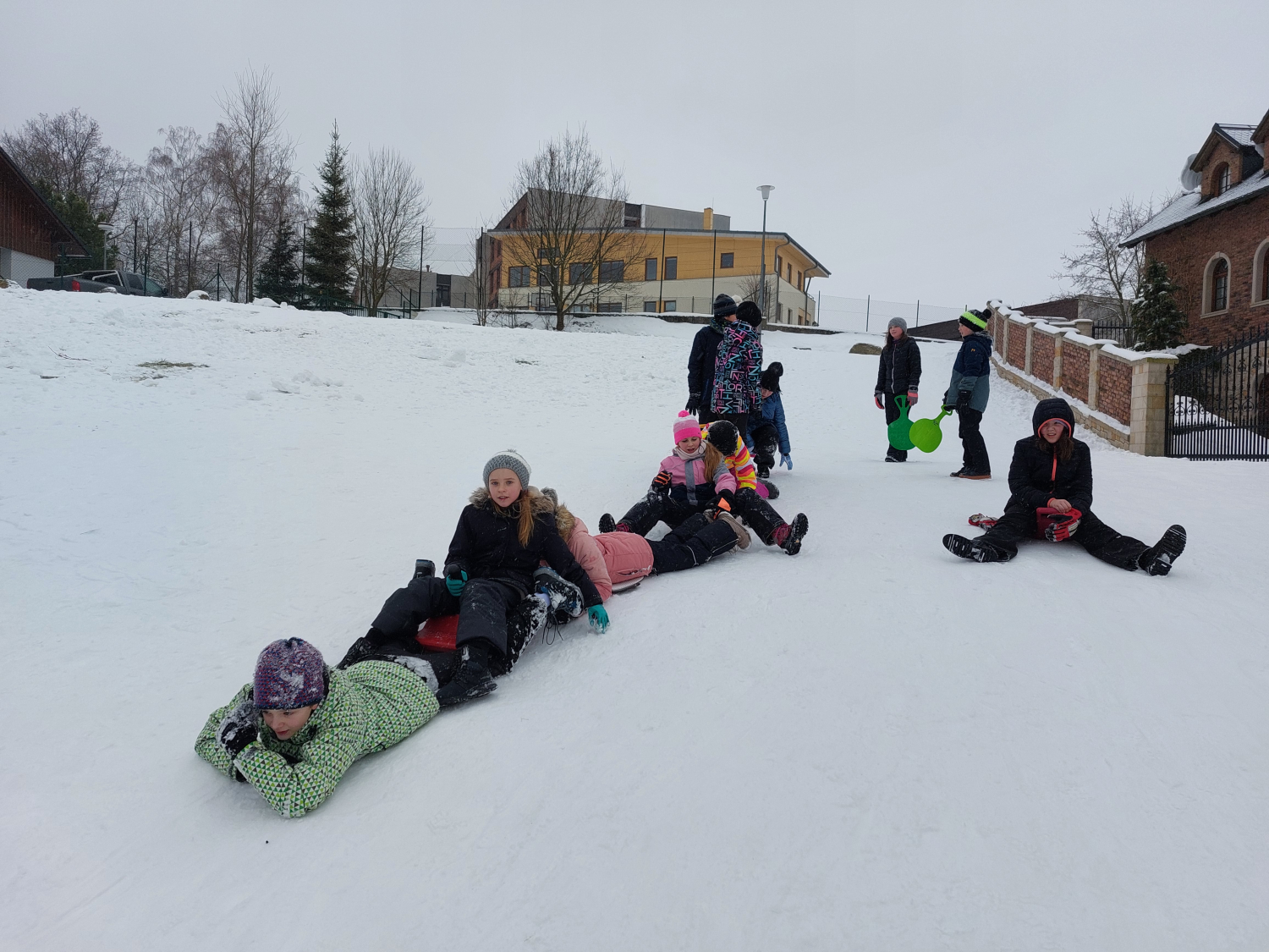 Reportážní foto - Tělocvik na sněhu